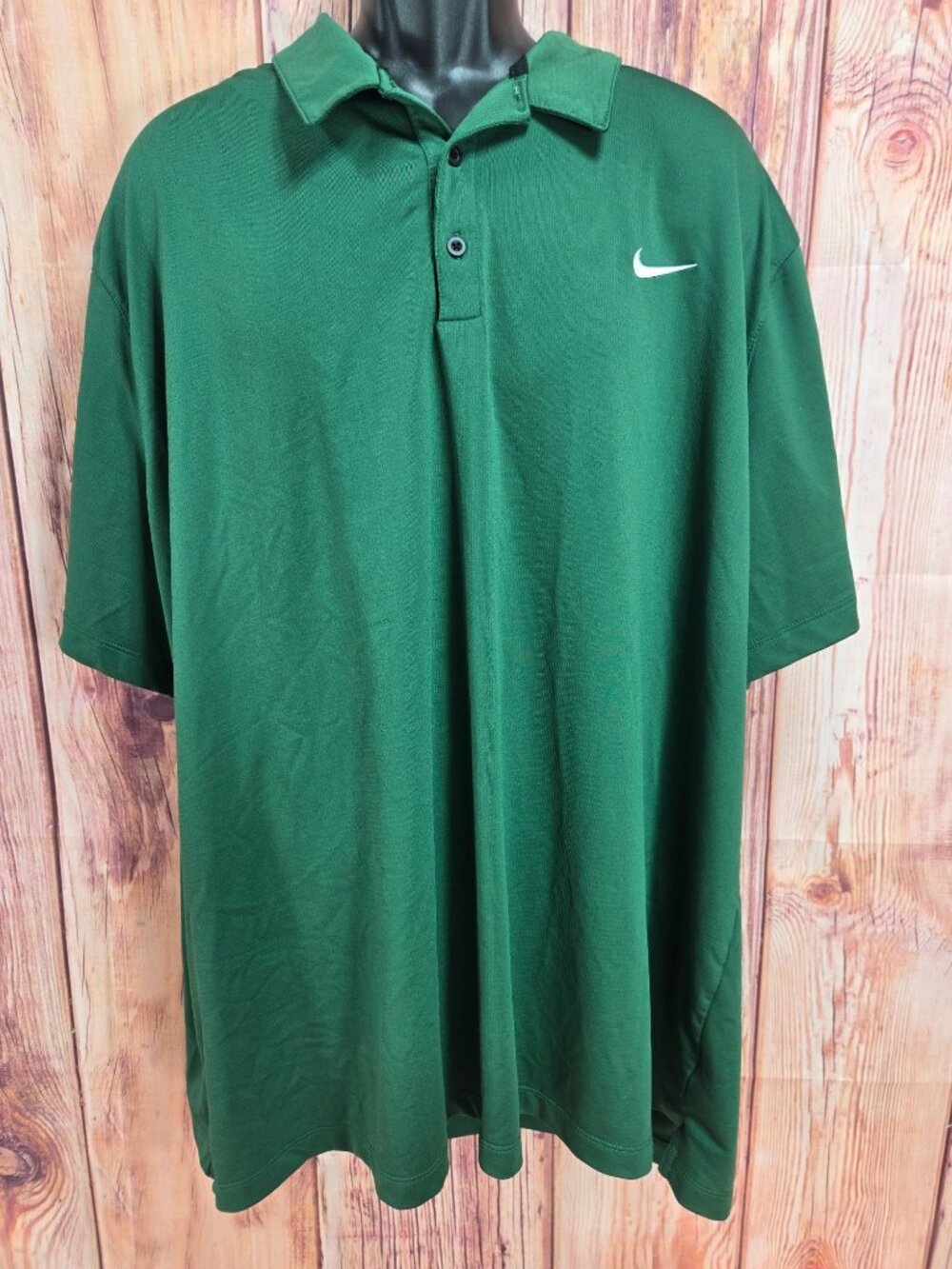 Nike Green Dri-Fit Golf Performance Polo Shirt Mens Size 4XL